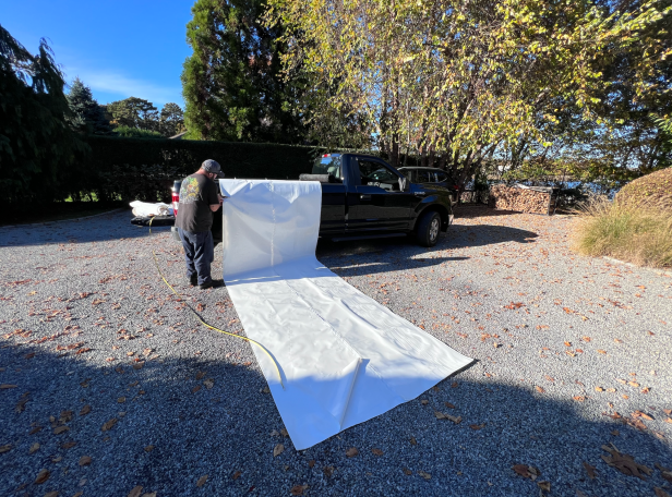 patio furniture shrink wrapping